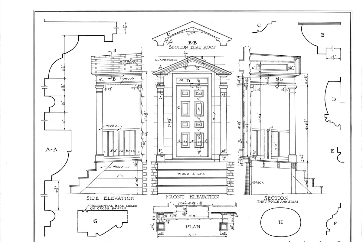 Belleville, NJ — Coeyman House, 502 Belleville Avenue, Belleville, Essex County, NJ HABS NJ,7-BELVI,6- (sheet 13 of 14)