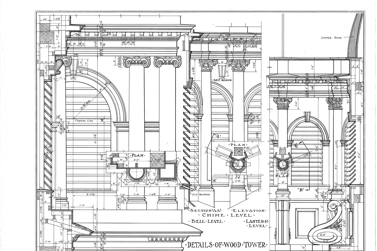 Bloomfield, NJ — First Presbyterian Church on-the-Green, Bloomfield, Essex County, NJ HABS NJ,7-BLOFI,1- (sheet 7 of 8)