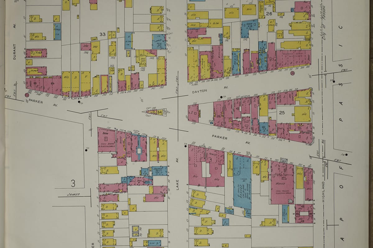 Clifton, NJ — Sanborn Fire Insurance Map from Clifton, Passaic County, New Jersey, 1935, Plate 0004