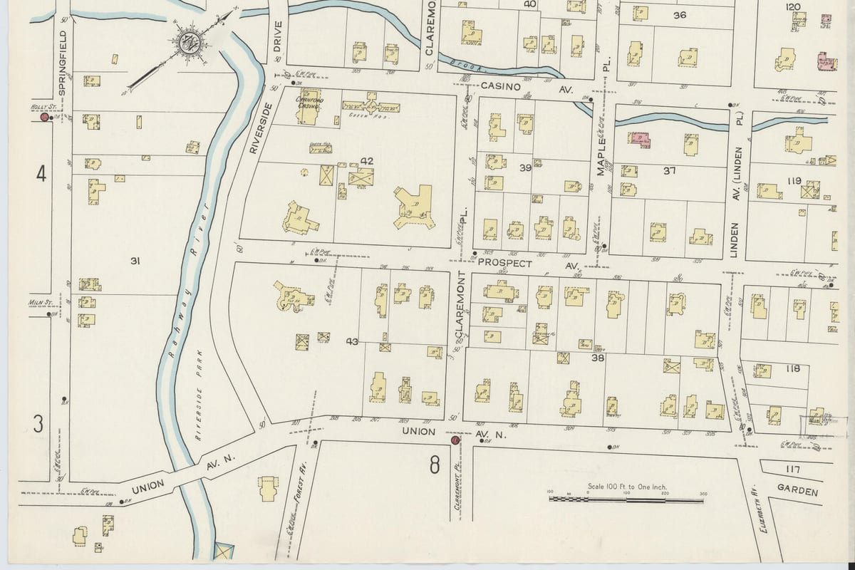 Cranford, NJ — Sanborn Fire Insurance Map from Cranford, Union County, New Jersey, 1915, Plate 0005