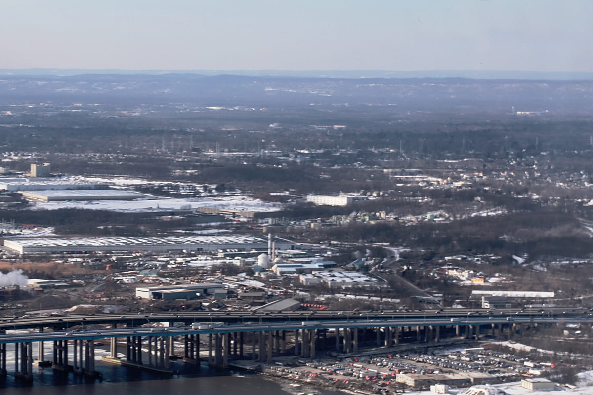 Edison, NJ — Southern Edison, NJ aerial view - 2015