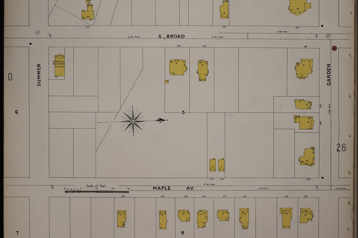 Elizabeth, NJ — Sanborn Fire Insurance Map from Elizabeth, Union County, New Jersey, 1903, Plate 0025