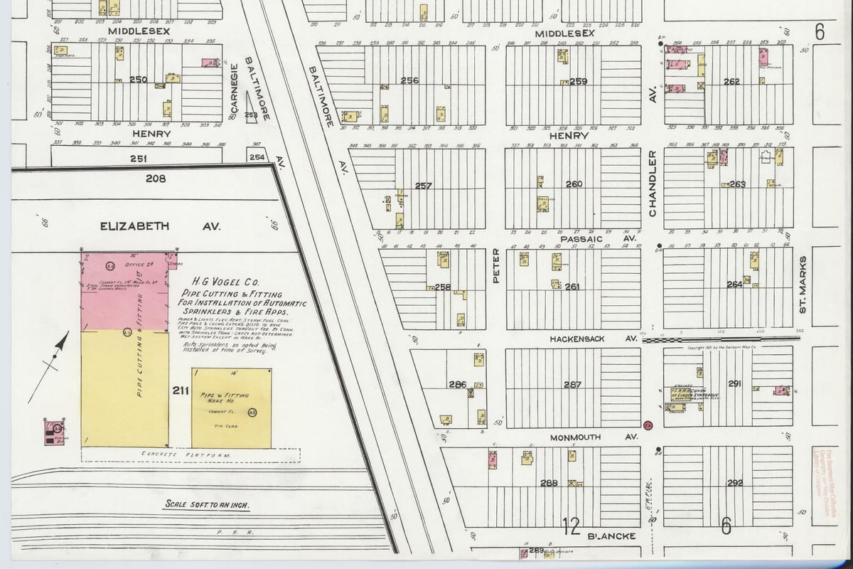 Linden, NJ — Sanborn Fire Insurance Map from Linden, Union County, New Jersey, 1920, Plate 0005