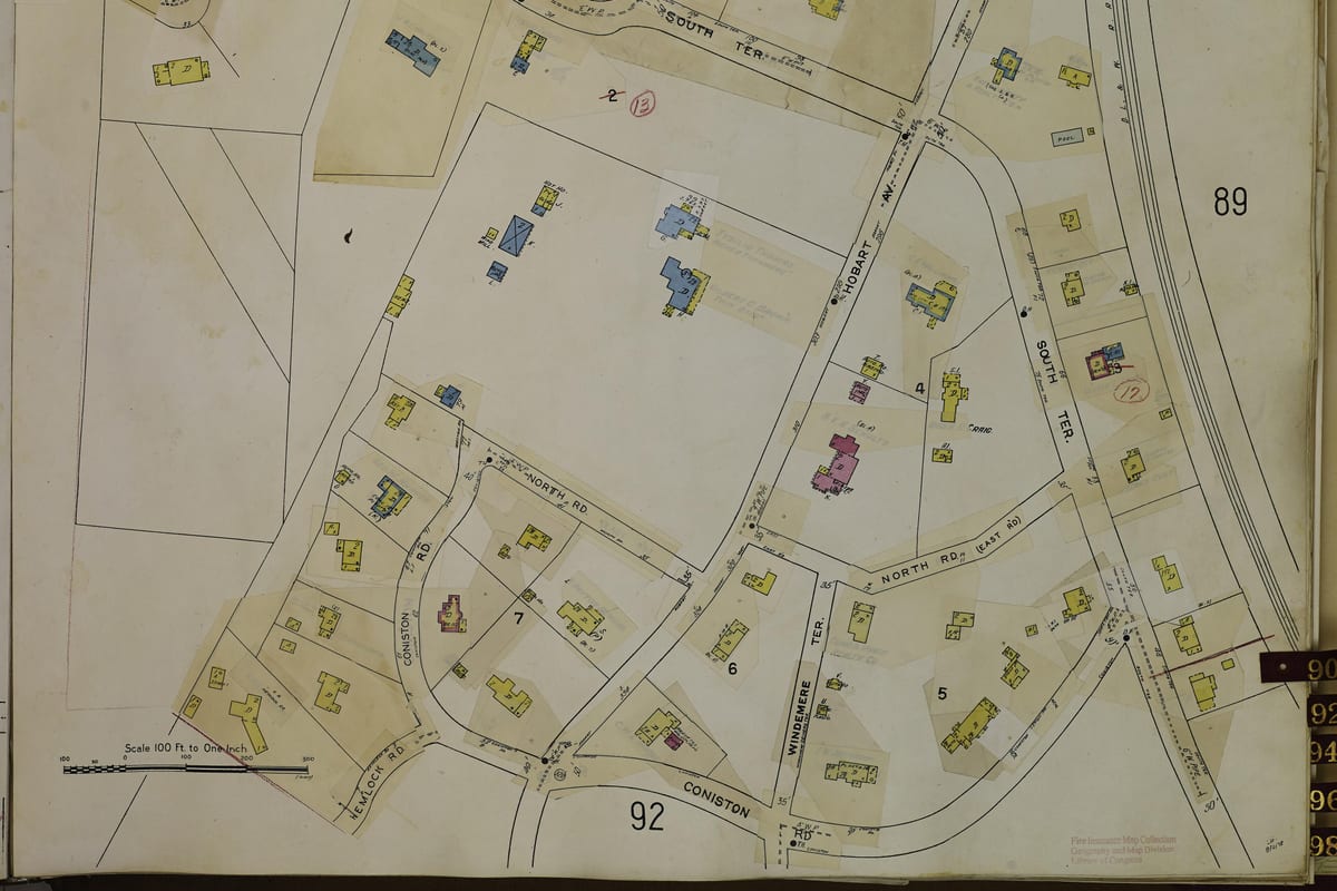 Millburn, NJ — Sanborn Fire Insurance Map from Millburn Township, Essex County, New Jersey, 1950, Plate 0090