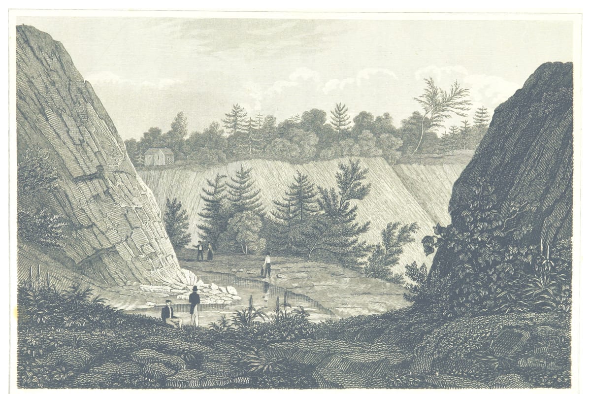 Passaic, NJ — HINTON(1834) 2.455 Source of the Passaic Falls, New Jersey
