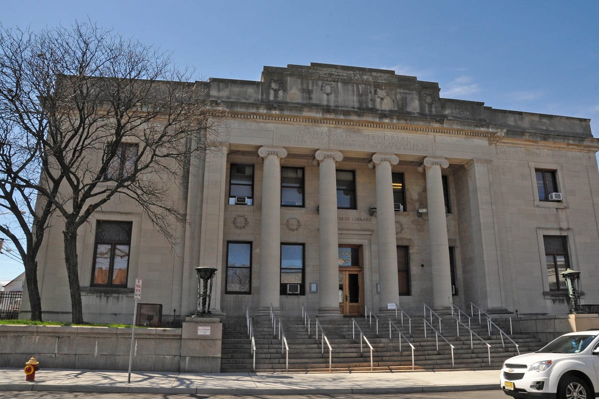 Passaic, NJ — DANFORTH MEMORIAL LIBRARY, PASSAIC COUNTY, NJ