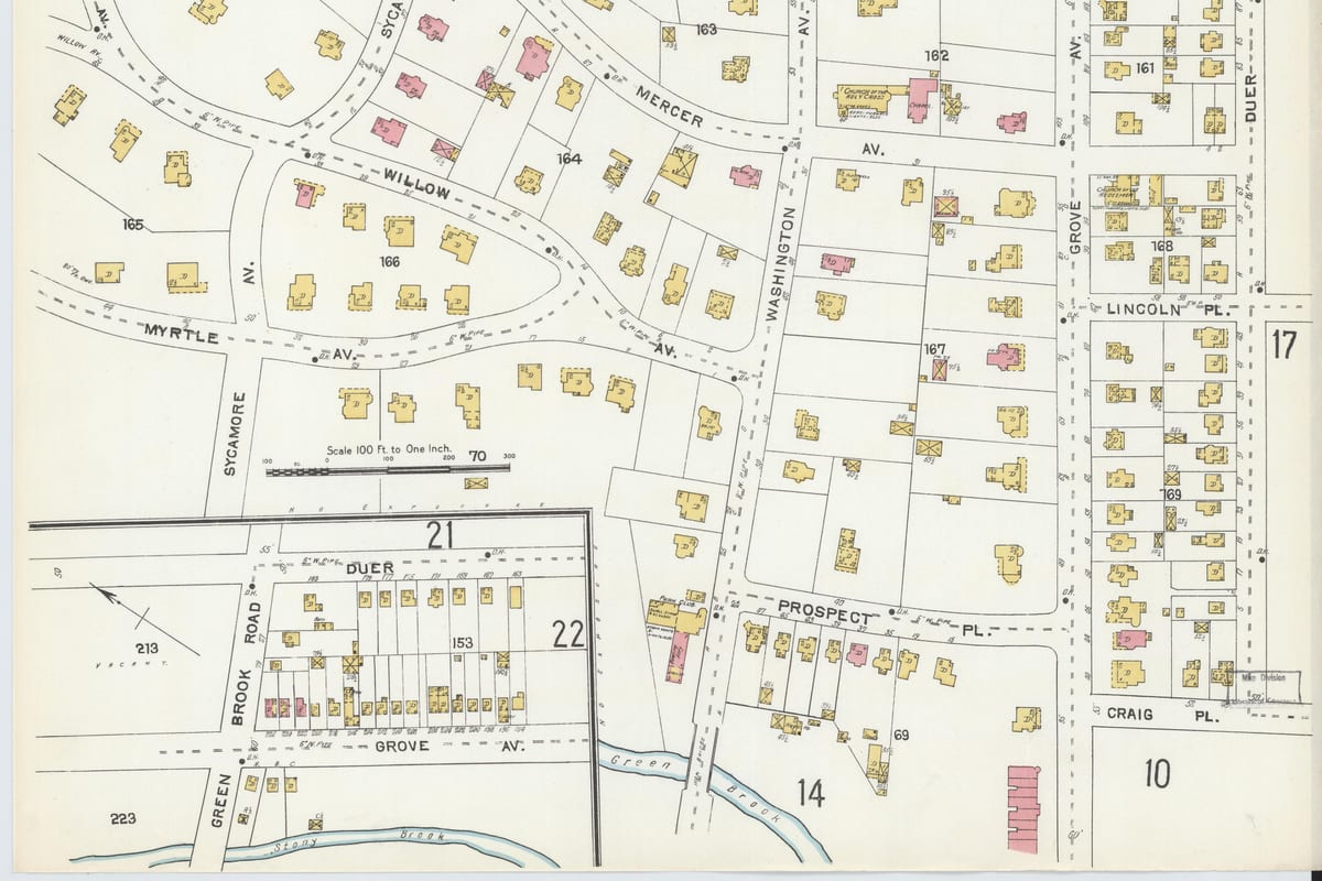 Plainfield, NJ — Sanborn Fire Insurance Map from Plainfield, Union and Somerset Counties, New Jersey, 1904, Plate 0022
