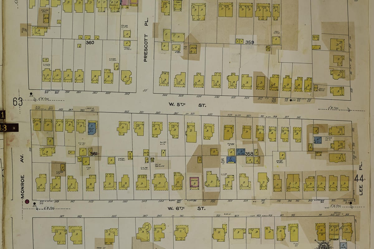 Plainfield, NJ — Sanborn Fire Insurance Map from Plainfield, Union and Somerset Counties, New Jersey, 1951, Plate 0043