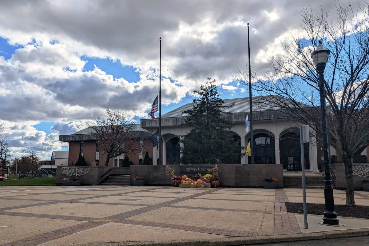 Rahway, NJ — Rahway, NJ City Hall, Nov. 2025