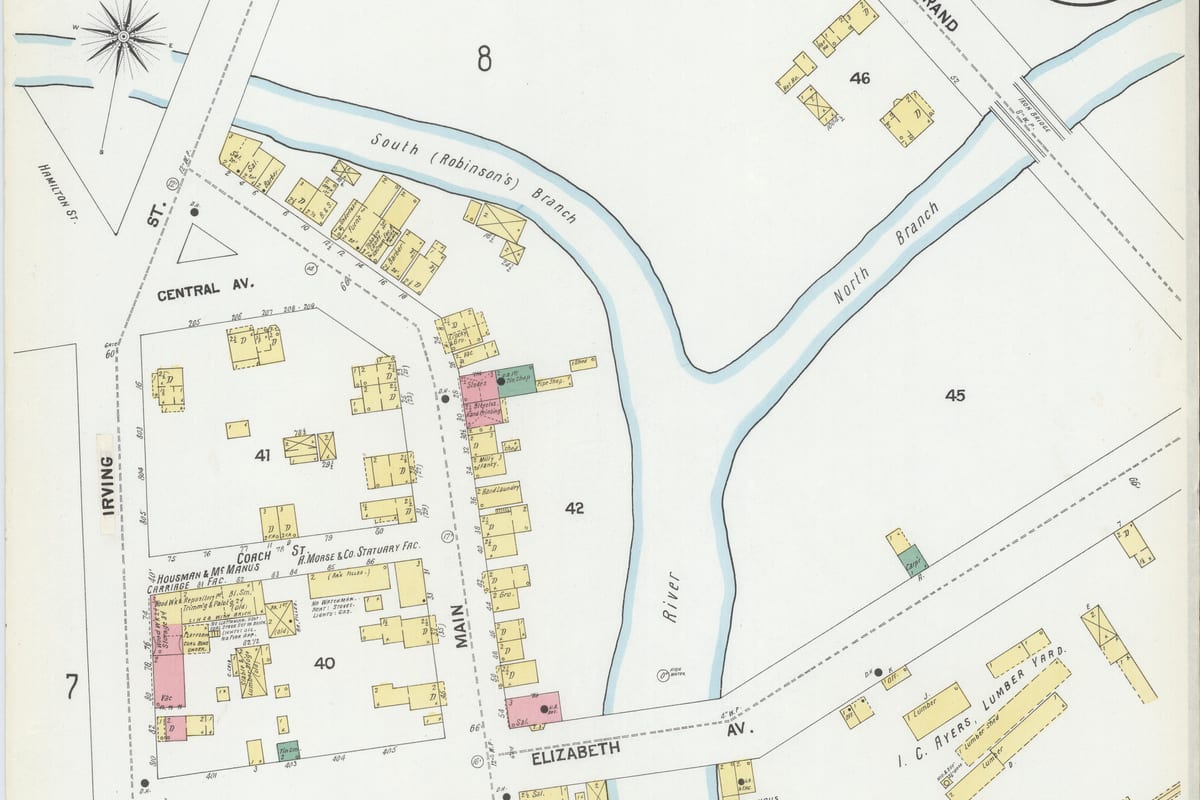 Rahway, NJ — Sanborn Fire Insurance Map from Rahway, Union County, New Jersey, 1901, Plate 0006