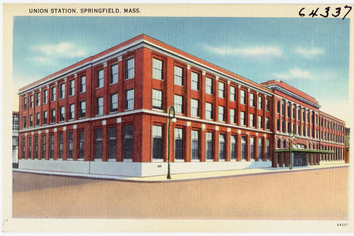 Springfield, NJ — Union Station, Springfield, Mass (64337)