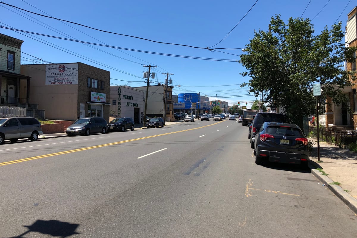 West New York, NJ — 2018-07-07 11 39 18 View south along Hudson County Route 501 (John F Kennedy Boulevard) at 68th Street on the border of North Bergen Township and West New York in Hudson County, New Jersey